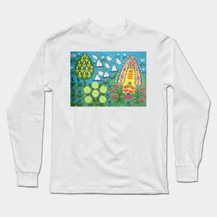 Maria Primachenko - dear taras hryhorovych whatever you see here is yours 1982 Long Sleeve T-Shirt